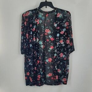 Lane Bryant Floral Sheer Jacket